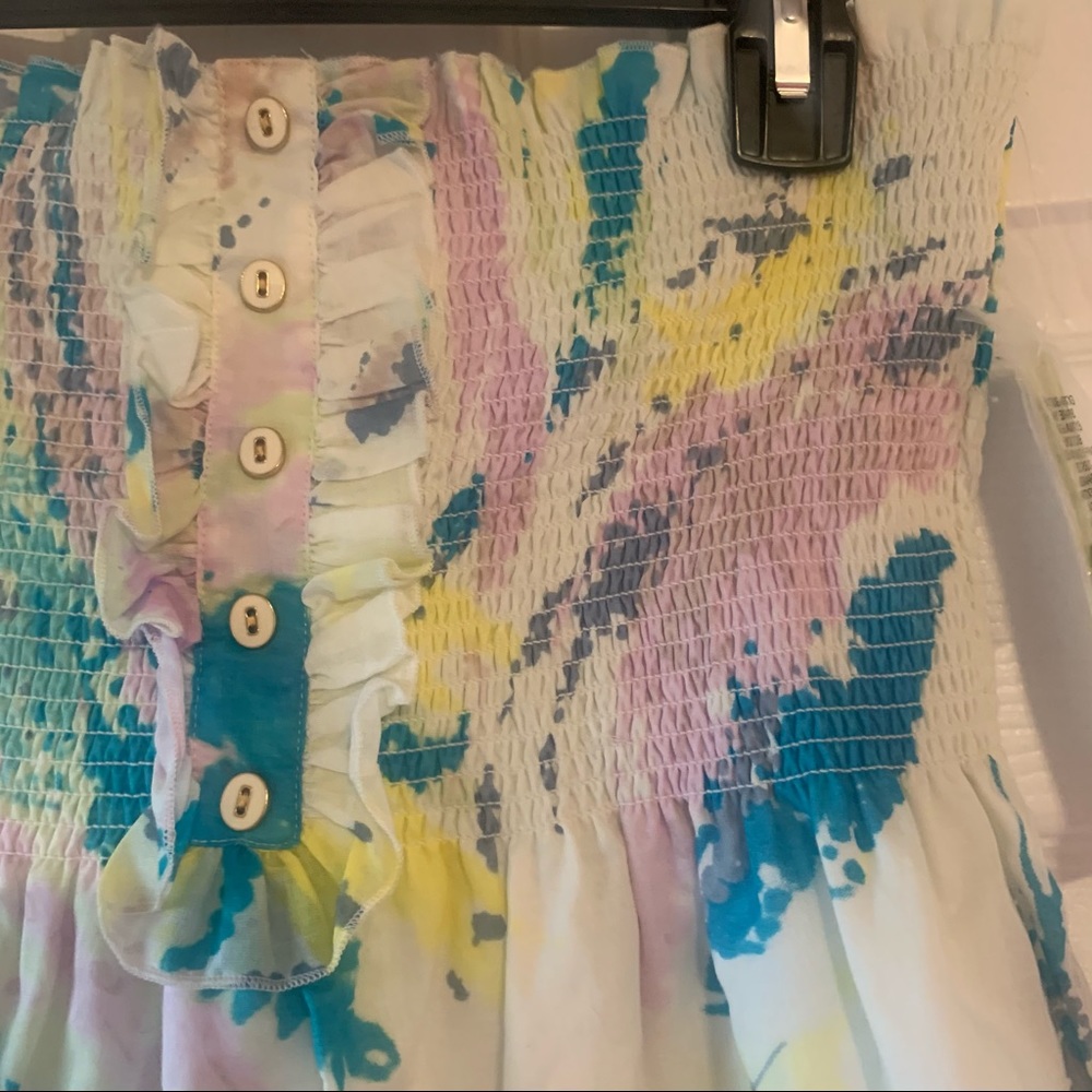 Charming Summer Pastel Strapless Dress - Picture 7 of 16
